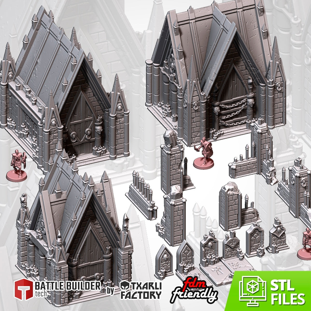 Graveyards - Perfect Warhammer 40k Age of Sigmar Terrain Tabletop Mordheim Scenery Wargame Txarli Factory (Copy)