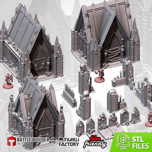 Graveyards  - Perfect Warhammer 40k Age of Sigmar Terrain Tabletop Mordheim Scenery Wargame Txarli Factory (Copy)