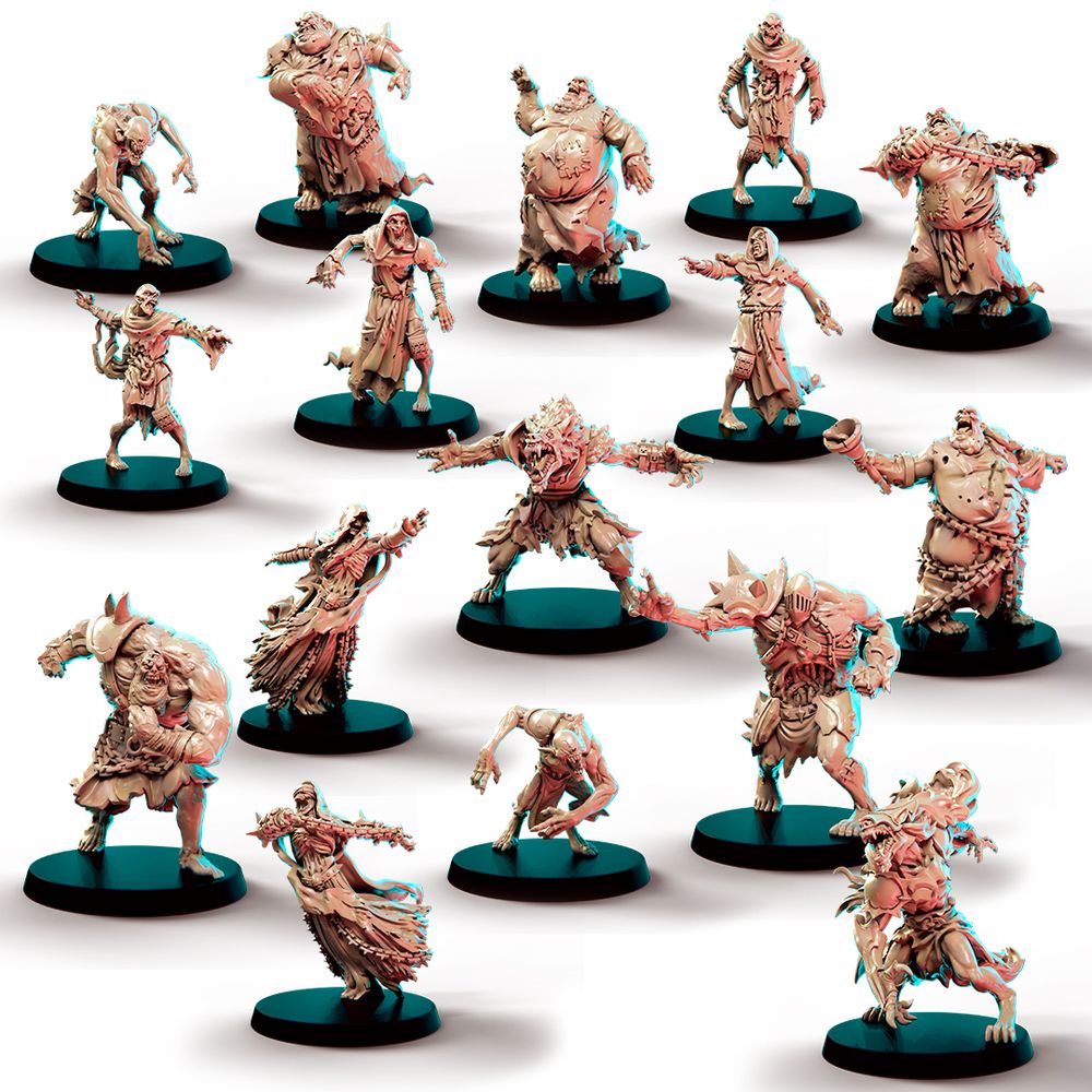 Bowl Nocron Necromantic Team - High Quality Miniatures for Fantasy Football Game – Big Child Creative