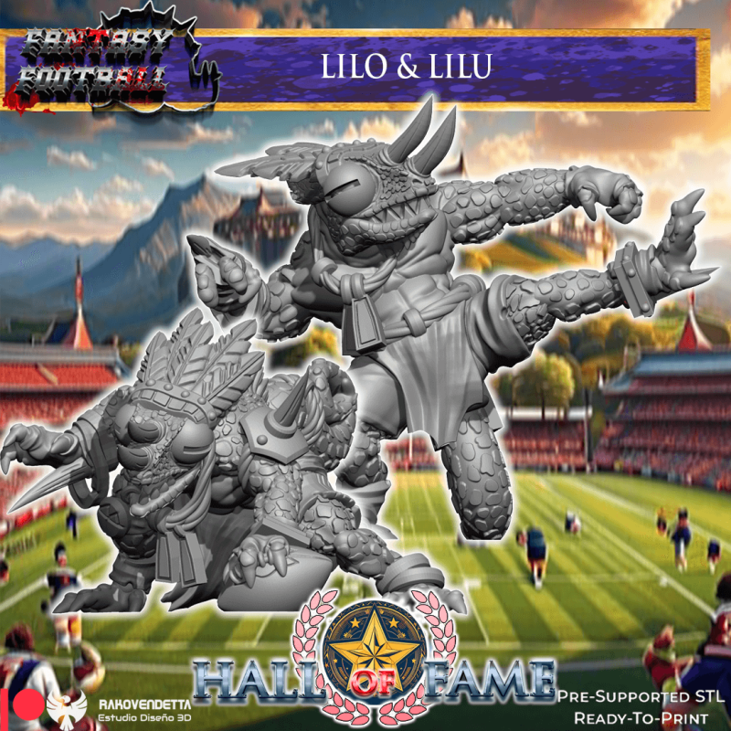 Hall of Fame 3 - Star Players bundle for Fantasy Football Miniature Game Rakovendetta