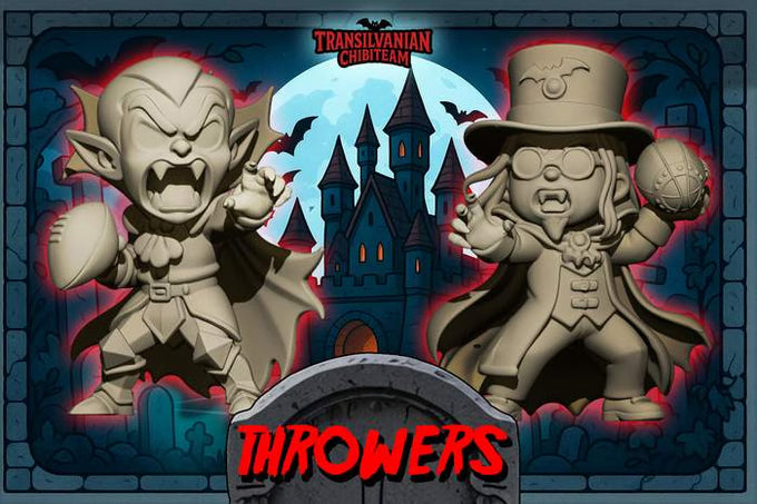 Transilvania Chibi Vampire – Fantasy Football Miniature game Team - Big Head Chibi