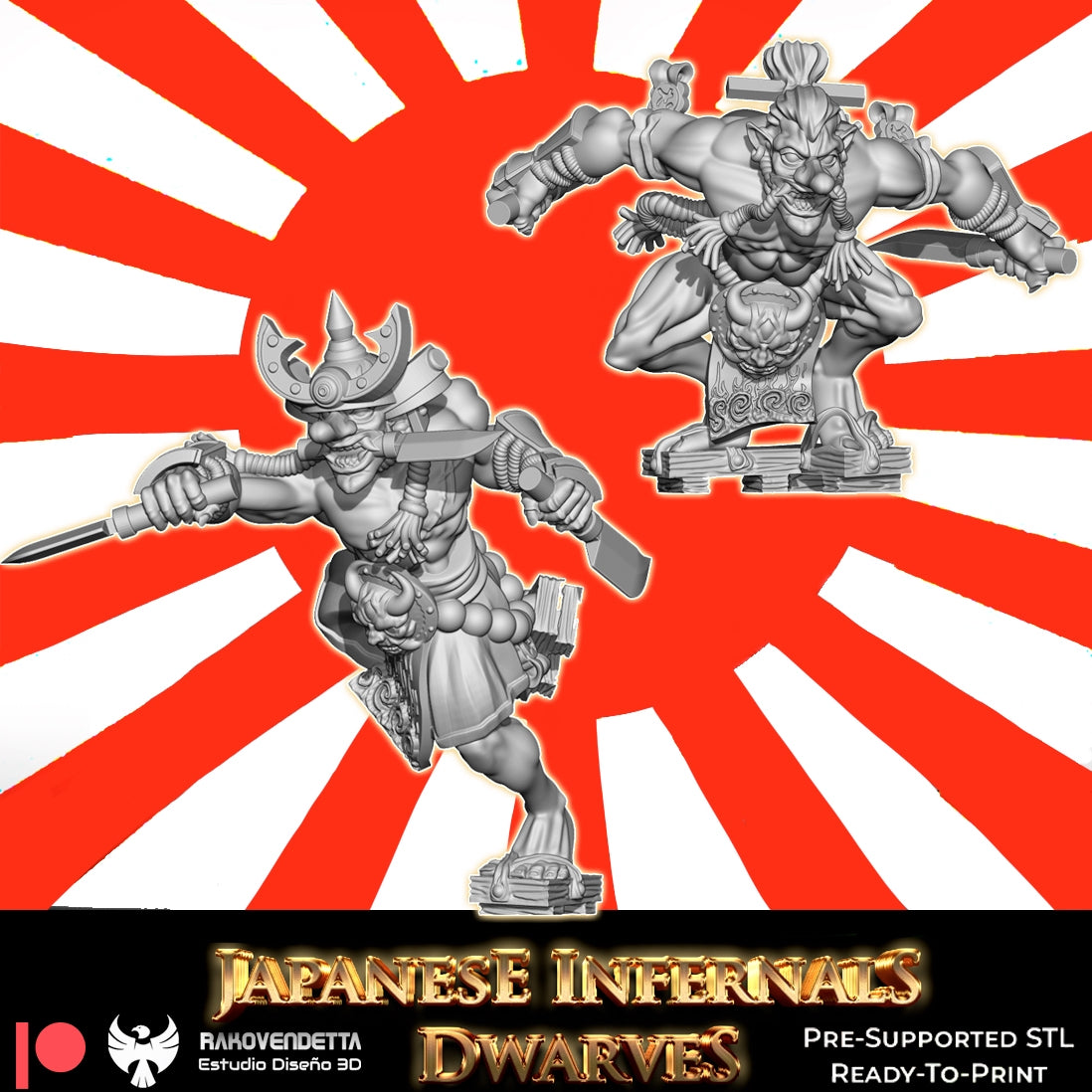 Additional Japanese Infernal Dwarves Team Blood Fantasy Football Bowl Chaos Dwarves Rakovendetta (Copy)