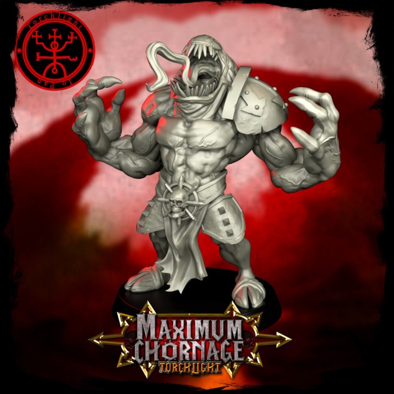 Maximum Chornage Khorne Team - 15 High-Quality 3D Print Miniatures | Blood Fantasy Football Bowl | Torchlight Models