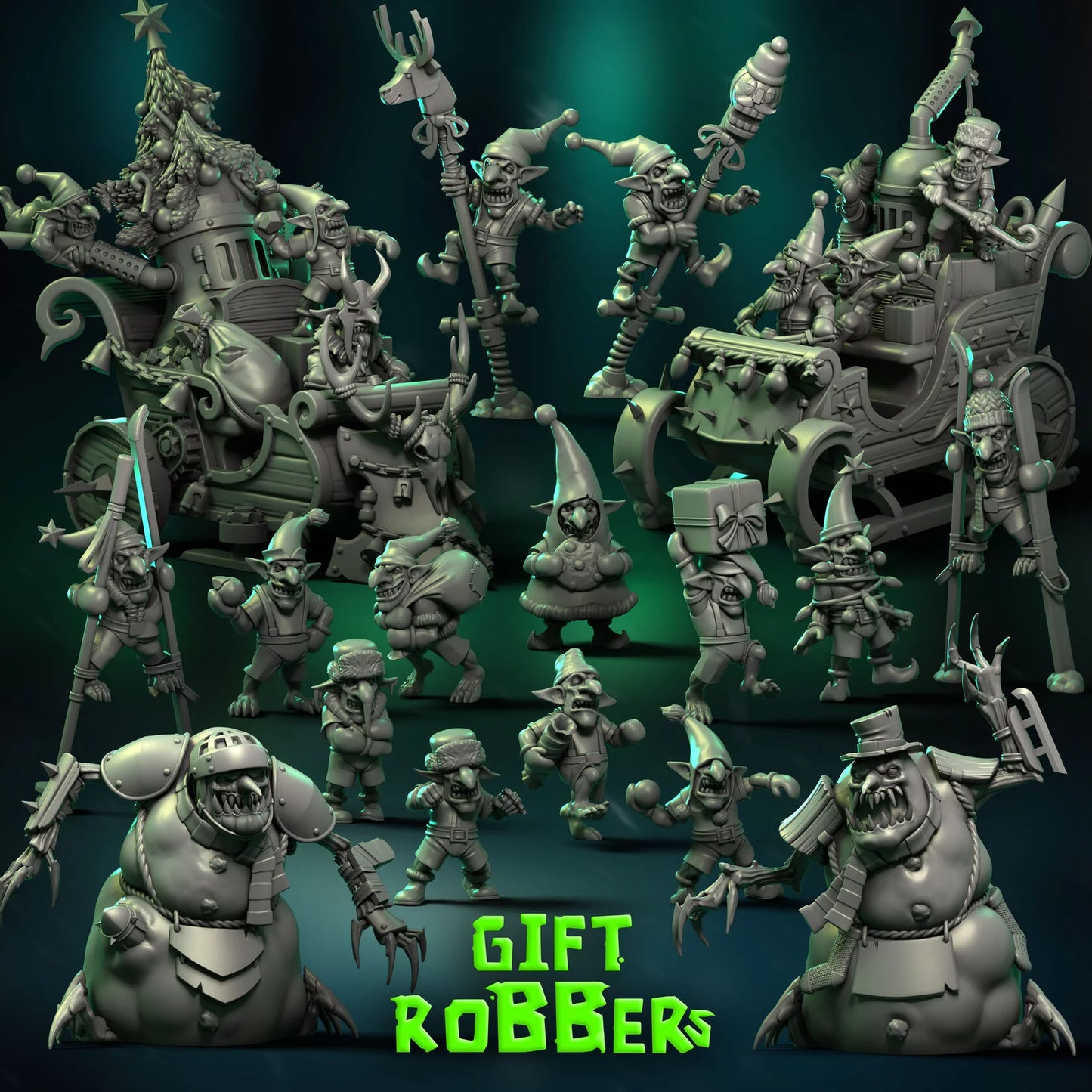Gift Robbers Snotlings Fantasy Football Team 17 High Quality Miniatures Punga Miniatures