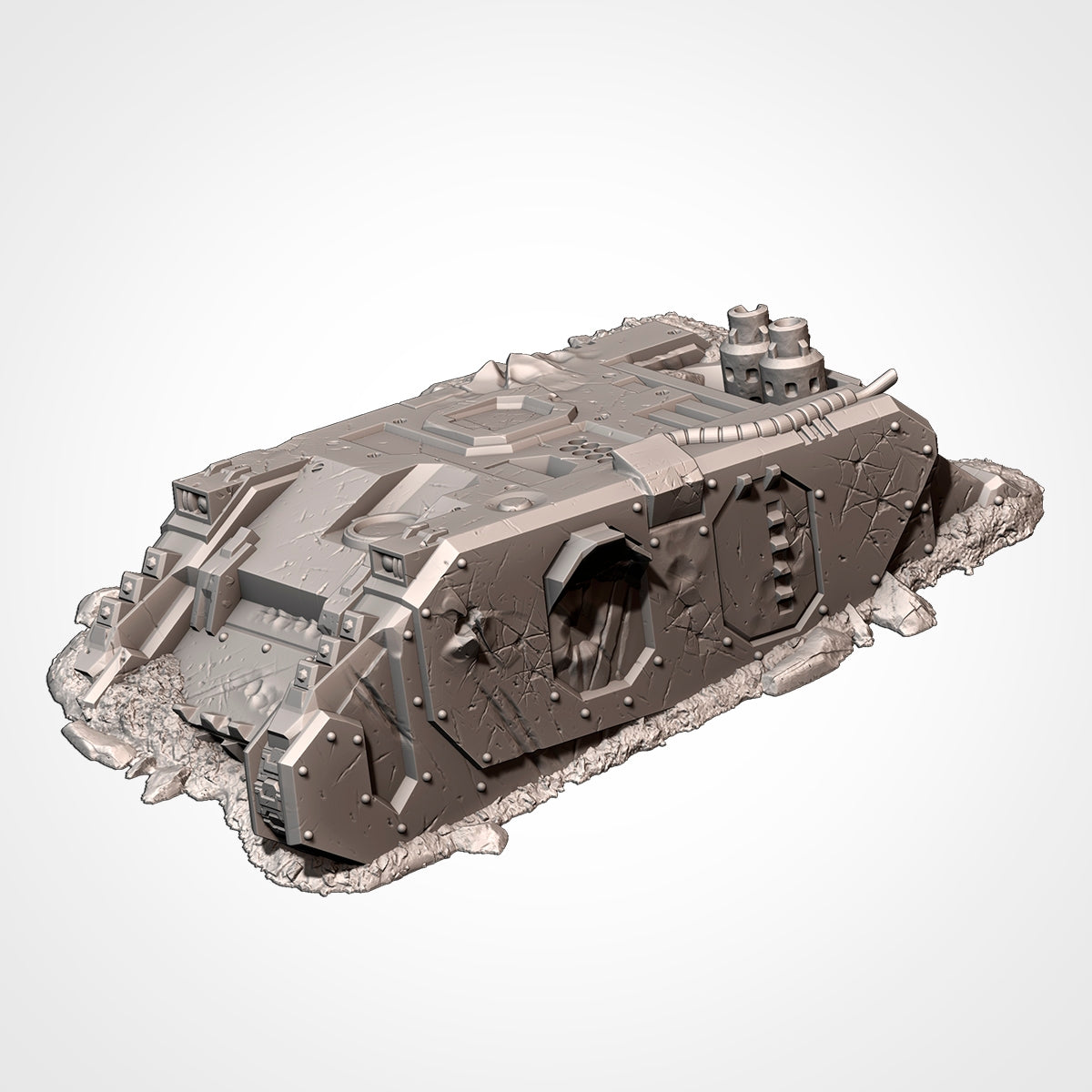 Crushed Vehicles Tank Ruins - Perfect Warhammer 40k Age of Sigmar Terrain Tabletop Mordheim Scenery Wargame Txarli Factory