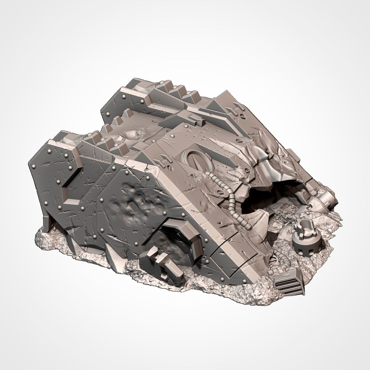 Crushed Vehicles Tank Ruins - Perfect Warhammer 40k Age of Sigmar Terrain Tabletop Mordheim Scenery Wargame Txarli Factory