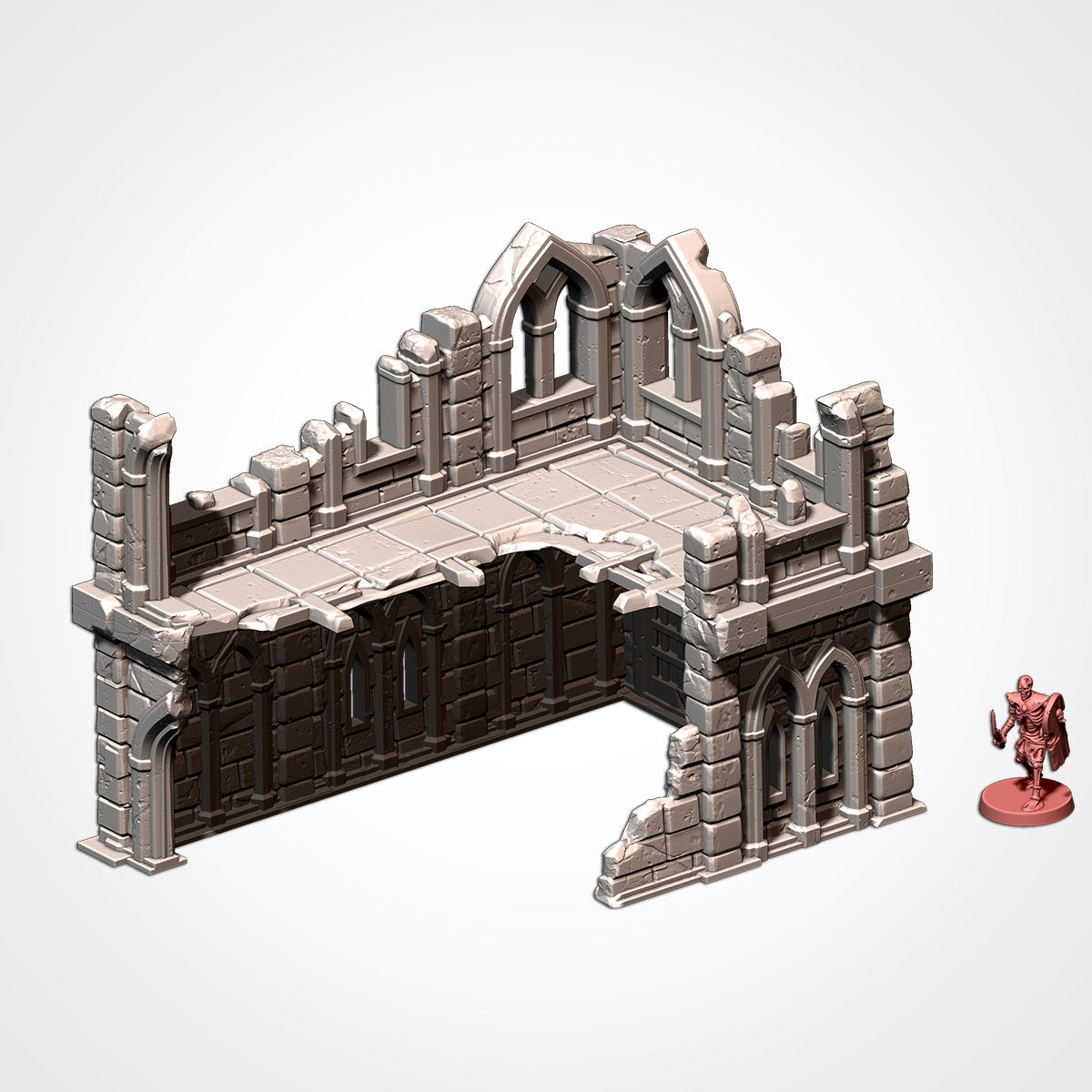 Medieval City Ruins – War-Torn Fantasy Terrain for Warhammer, D&D, and Tabletop Wargames Txarli factory