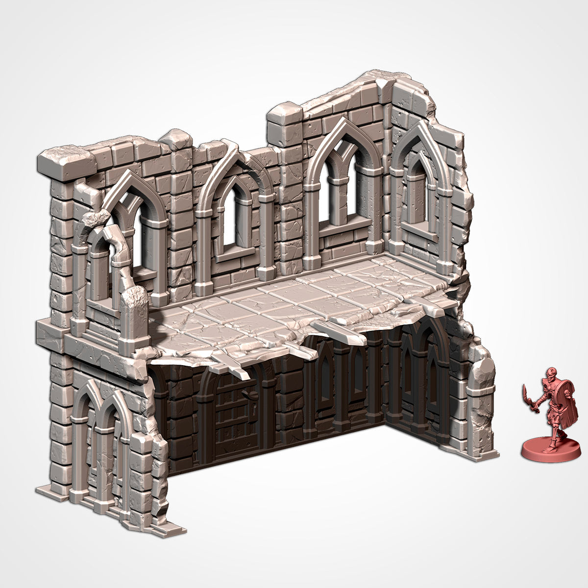 Medieval City Ruins – War-Torn Fantasy Terrain for Warhammer, D&D, and Tabletop Wargames Txarli factory