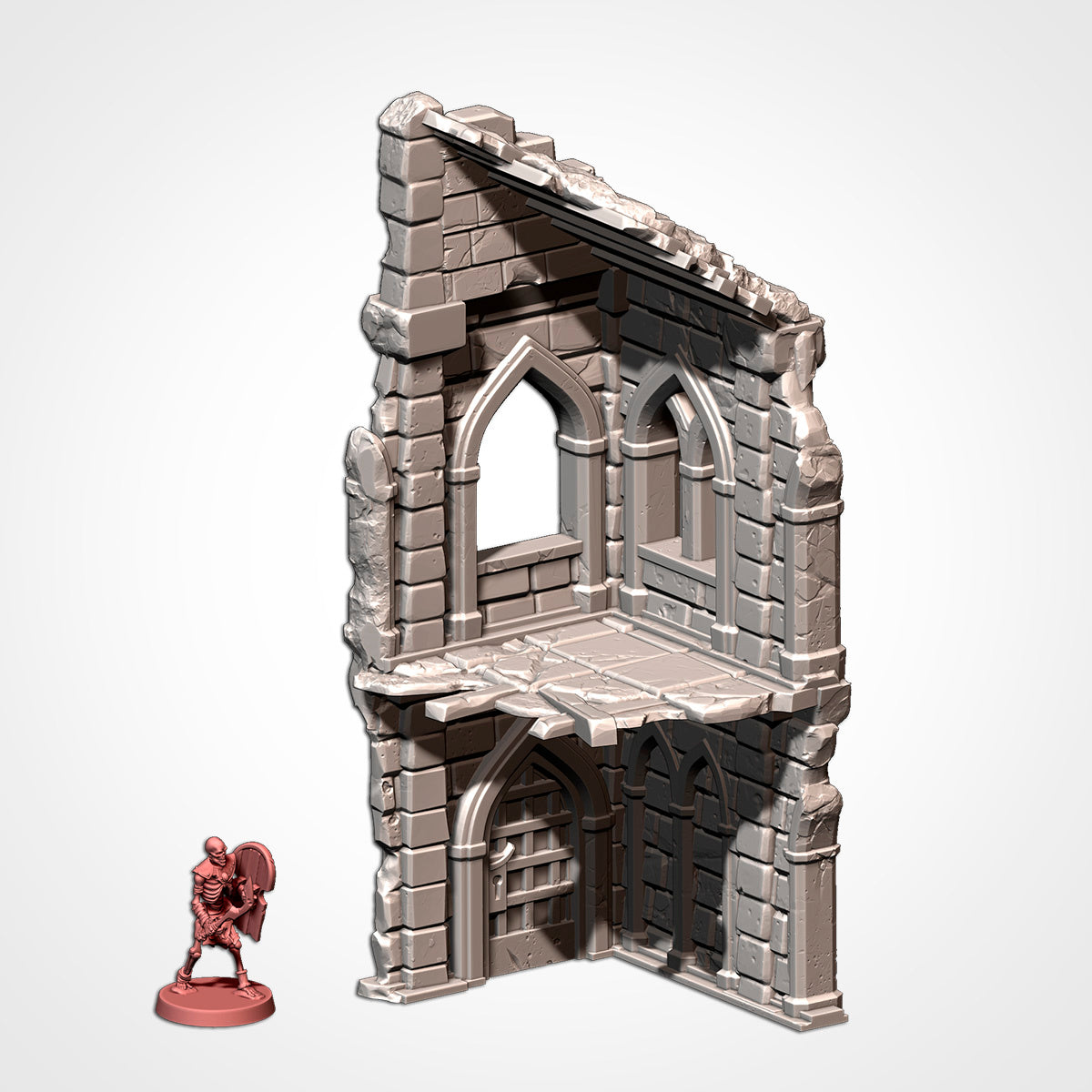 Medieval City Ruins – War-Torn Fantasy Terrain for Warhammer, D&D, and Tabletop Wargames Txarli factory