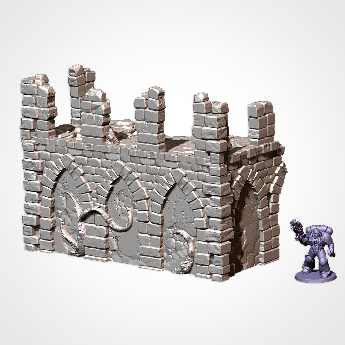 Castle Ruins Terrain – Epic Fantasy Scenery for Warhammer, D&D, and Tabletop Wargames Txarli Factory