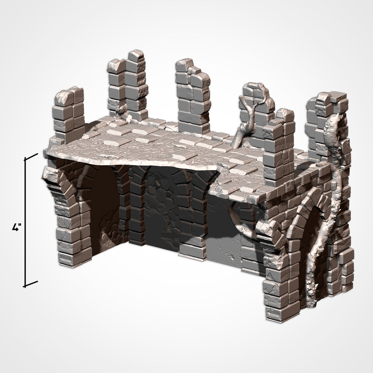 Castle Ruins Terrain – Epic Fantasy Scenery for Warhammer, D&D, and Tabletop Wargames Txarli Factory