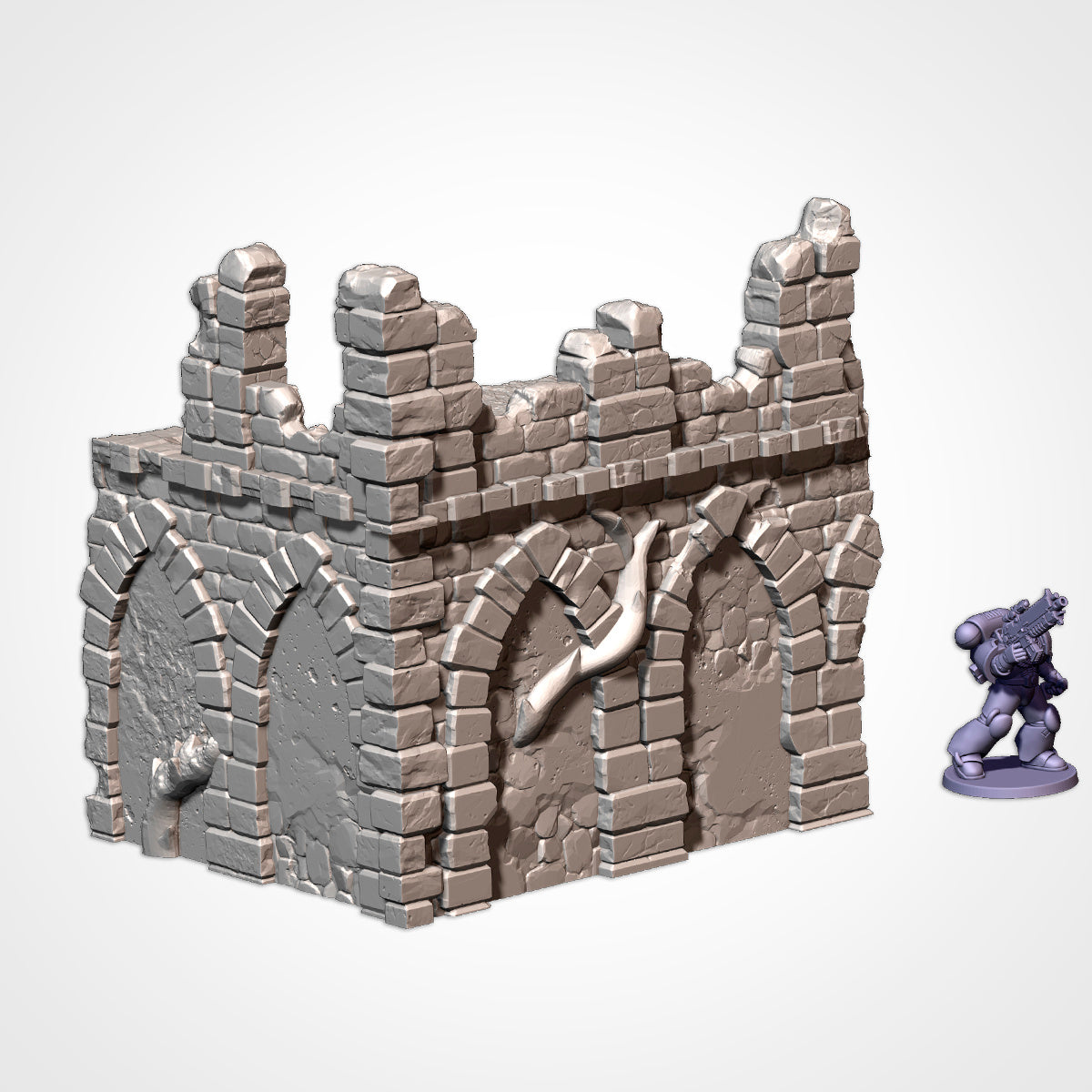 Castle Ruins Terrain – Epic Fantasy Scenery for Warhammer, D&D, and Tabletop Wargames Txarli Factory