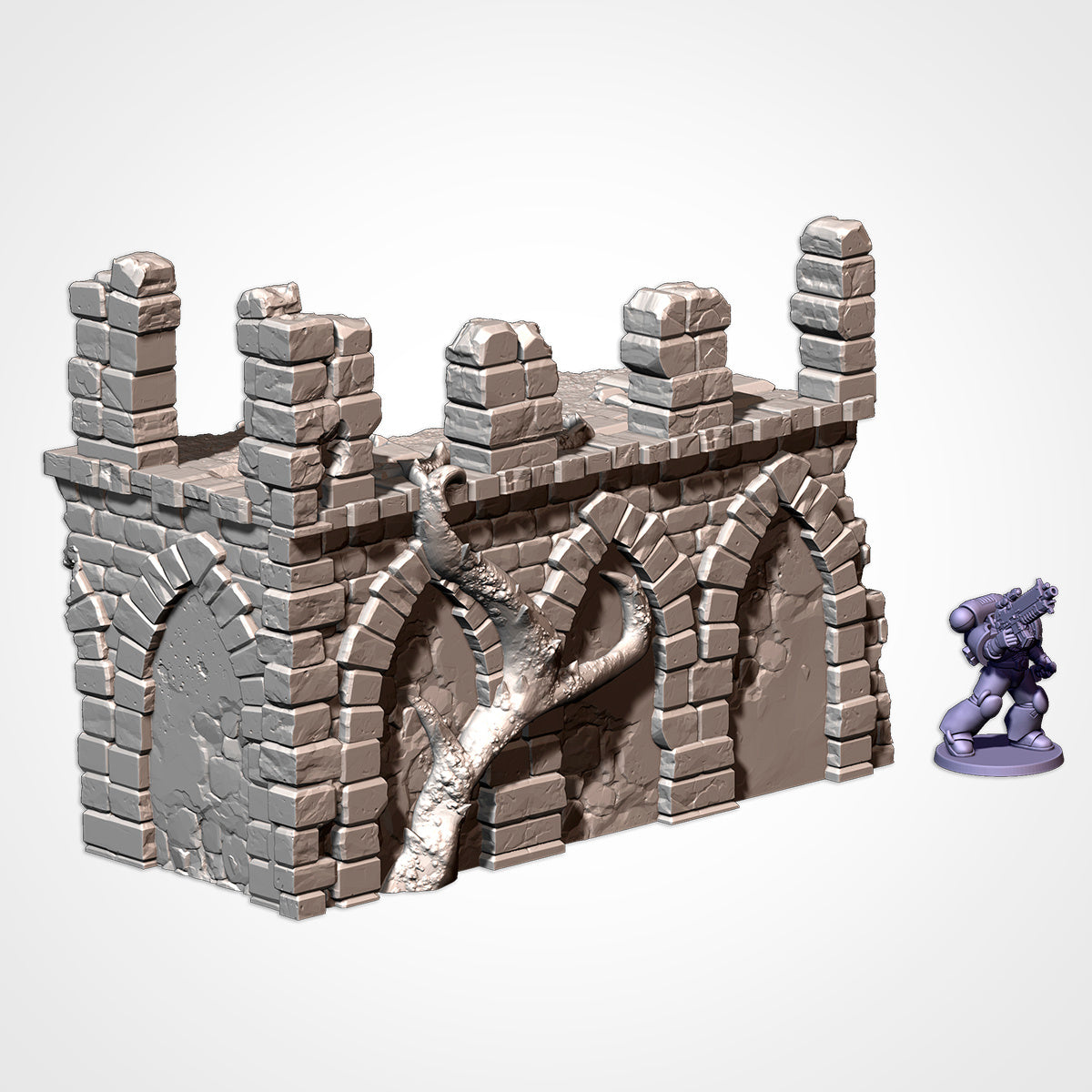 Castle Ruins Terrain – Epic Fantasy Scenery for Warhammer, D&D, and Tabletop Wargames Txarli Factory