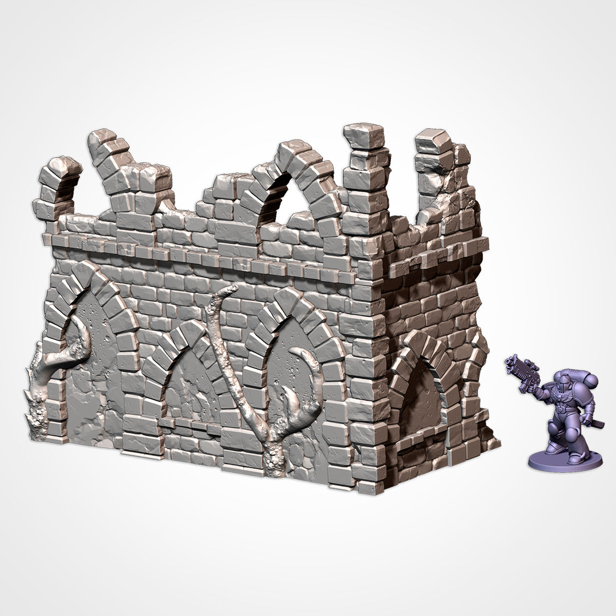 Castle Ruins Terrain – Epic Fantasy Scenery for Warhammer, D&D, and Tabletop Wargames Txarli Factory