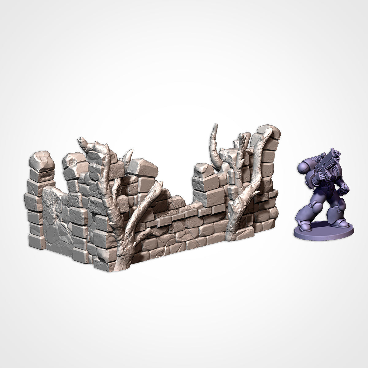 Castle Ruins Terrain – Epic Fantasy Scenery for Warhammer, D&D, and Tabletop Wargames Txarli Factory