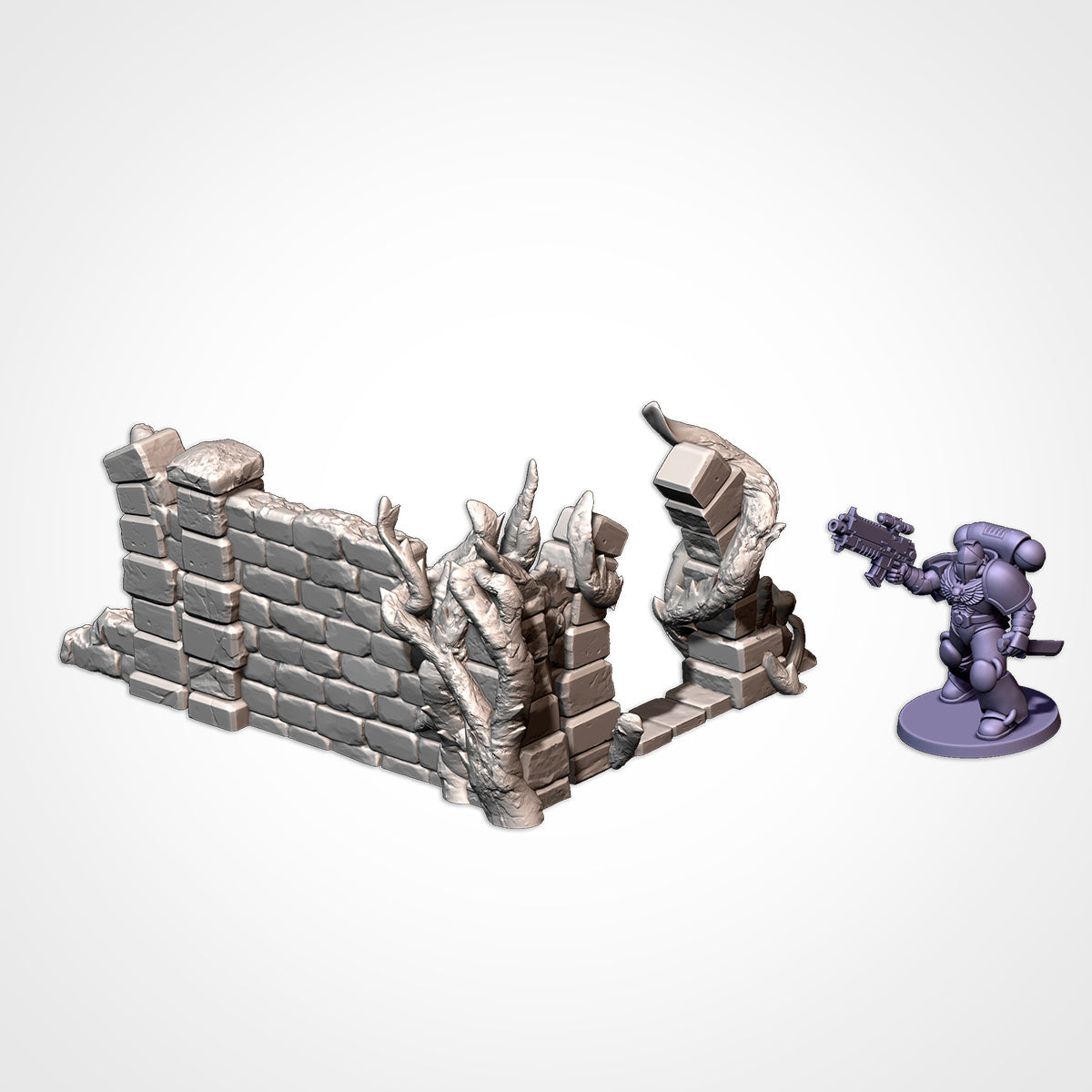 Castle Ruins Terrain – Epic Fantasy Scenery for Warhammer, D&D, and Tabletop Wargames Txarli Factory