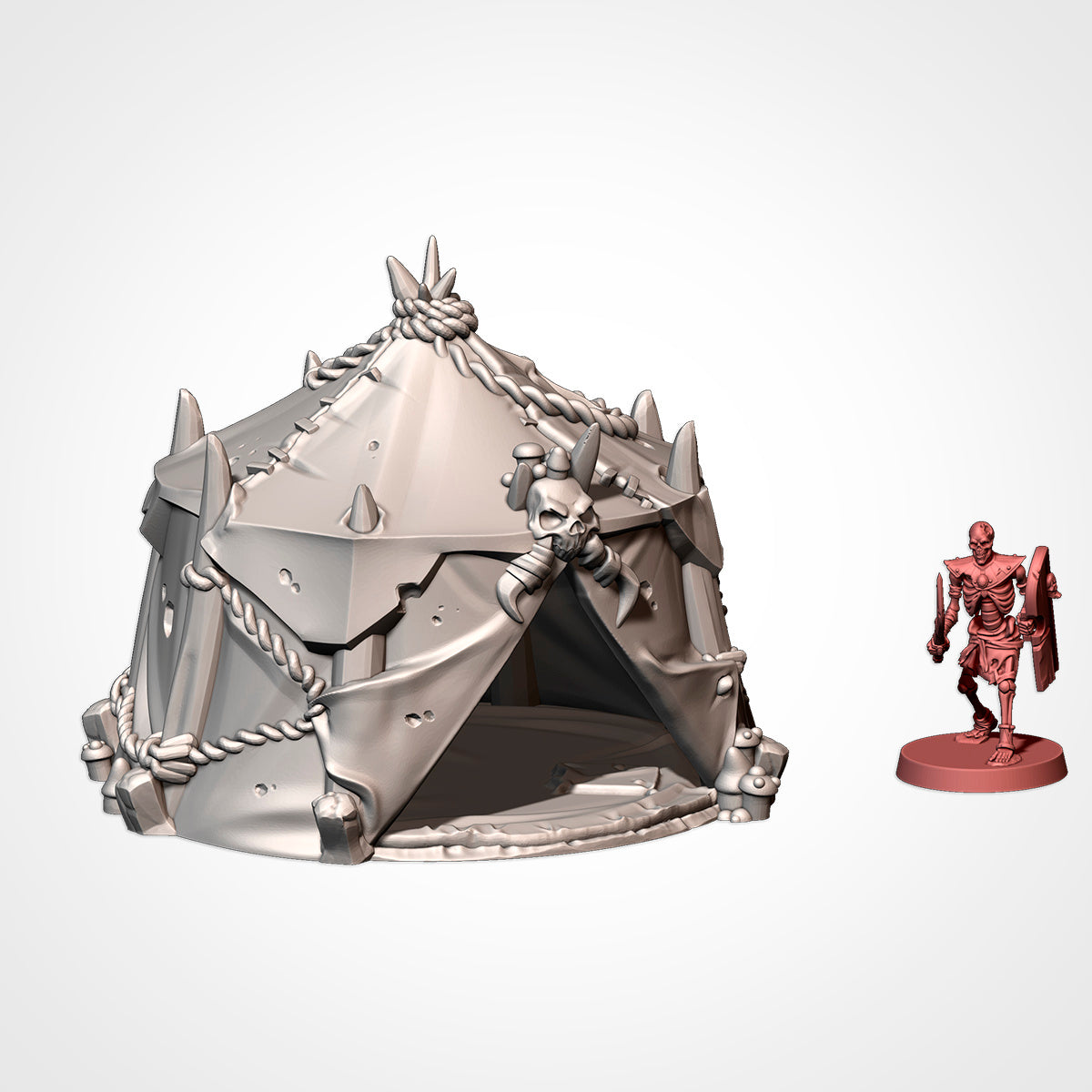 Orc Village Terrain – Savage Stronghold for Warhammer, D&D, and Fantasy Tabletop Wargames Txarli Factory