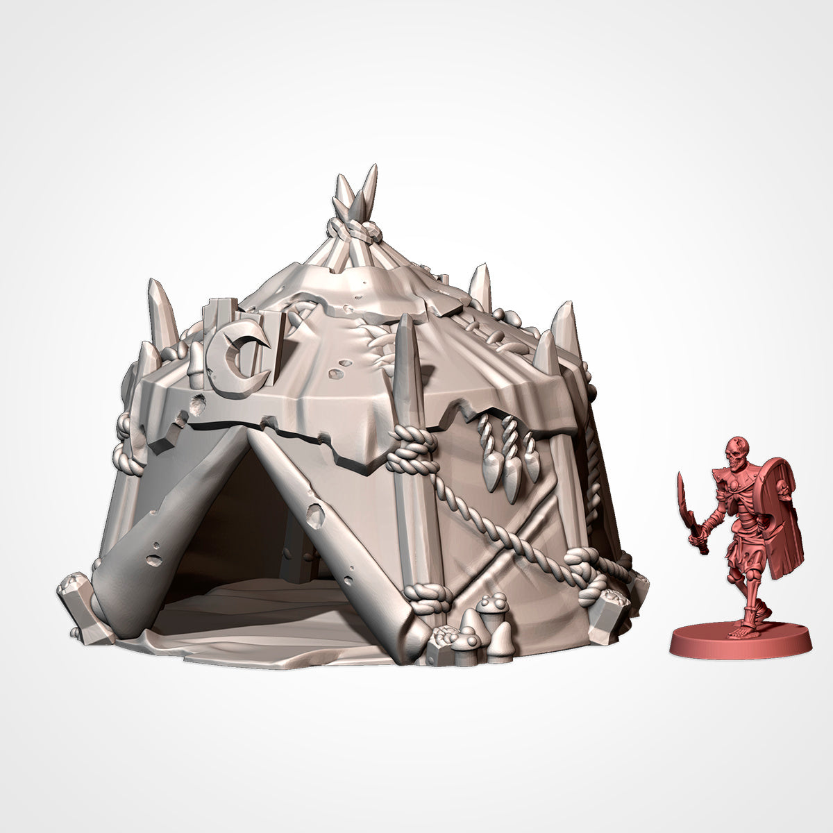 Orc Village Terrain – Savage Stronghold for Warhammer, D&D, and Fantasy Tabletop Wargames Txarli Factory