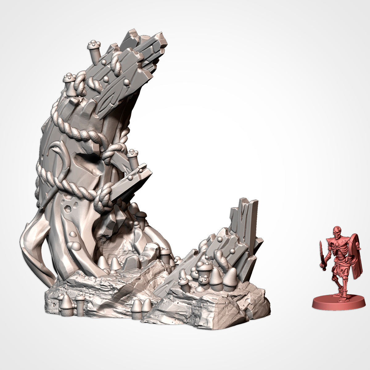 Orc Village Terrain – Savage Stronghold for Warhammer, D&D, and Fantasy Tabletop Wargames Txarli Factory