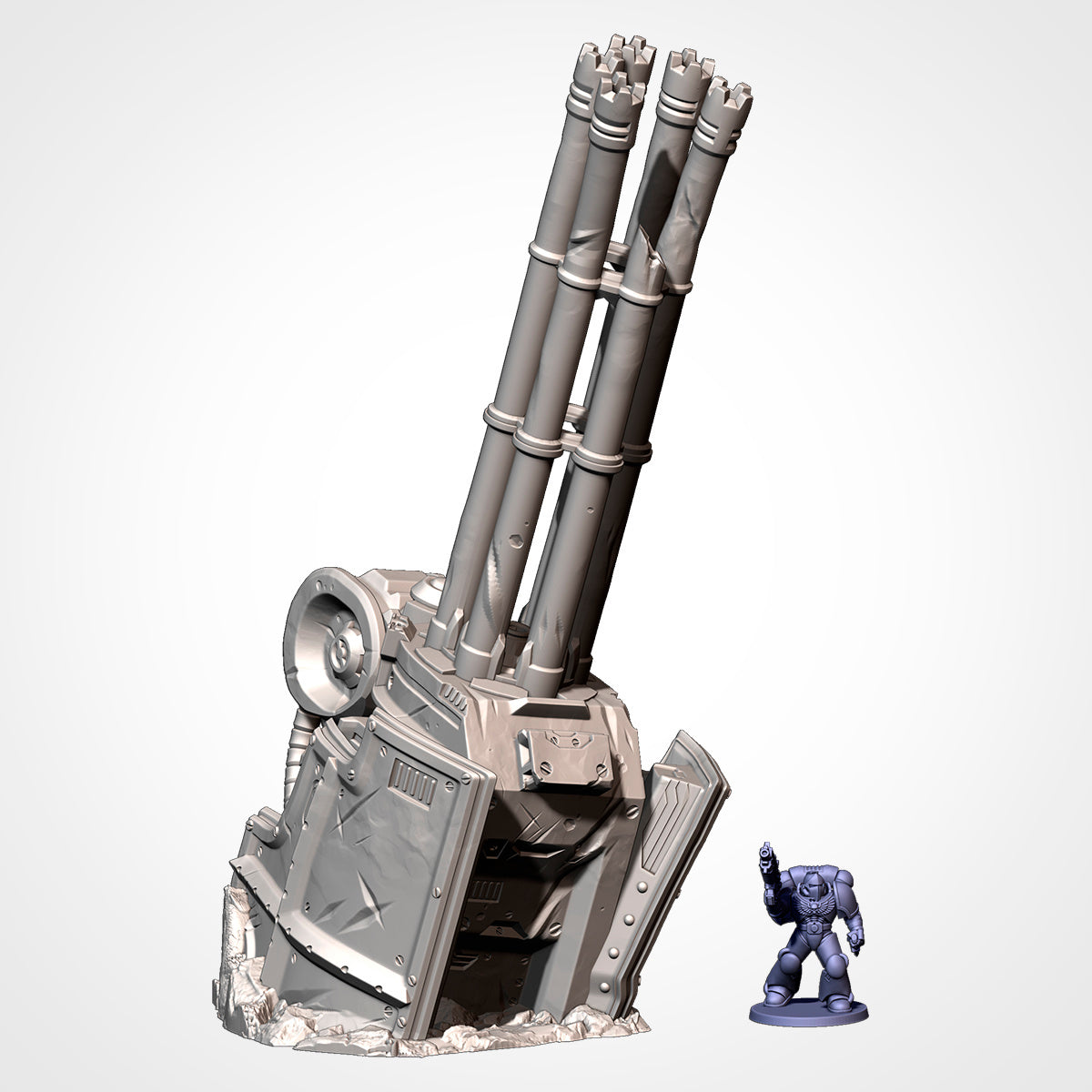Crushed Titan Ruins – Epic War Machine Wreckage Terrain for Warhammer 40K & Sci-Fi Wargames Txarli Factory