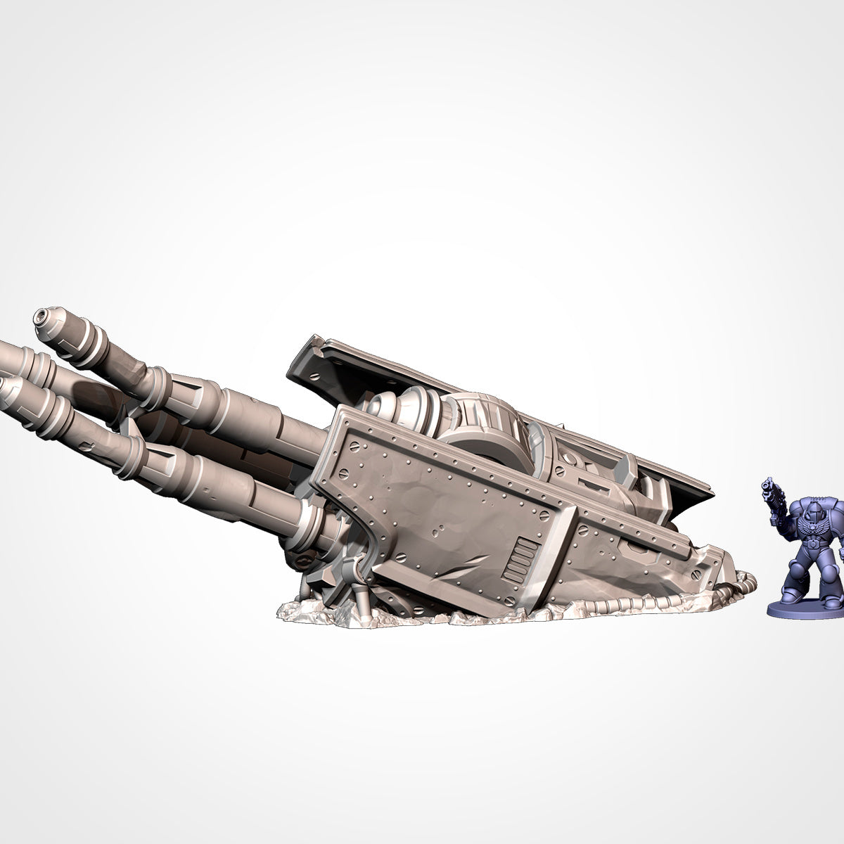 Crushed Titan Ruins – Epic War Machine Wreckage Terrain for Warhammer 40K & Sci-Fi Wargames Txarli Factory