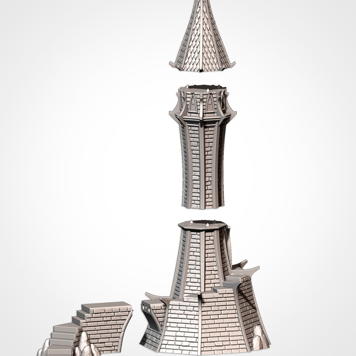 Elven Tower Terrain – Fantasy Skirmish Scenery for DnD, Warhammer AoS & Tabletop Wargames Txarli