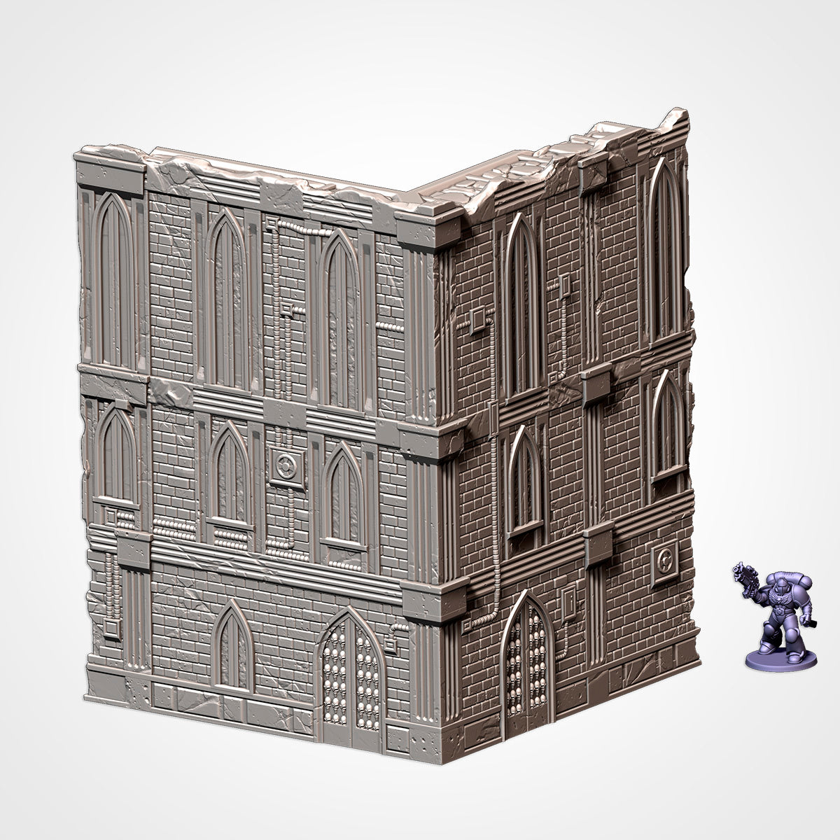 UKTC-Compatible Ruins – Tournament-Ready Terrain for Grimdark Sci-Fi Wargames like Warhammer 40K Txarli Factory