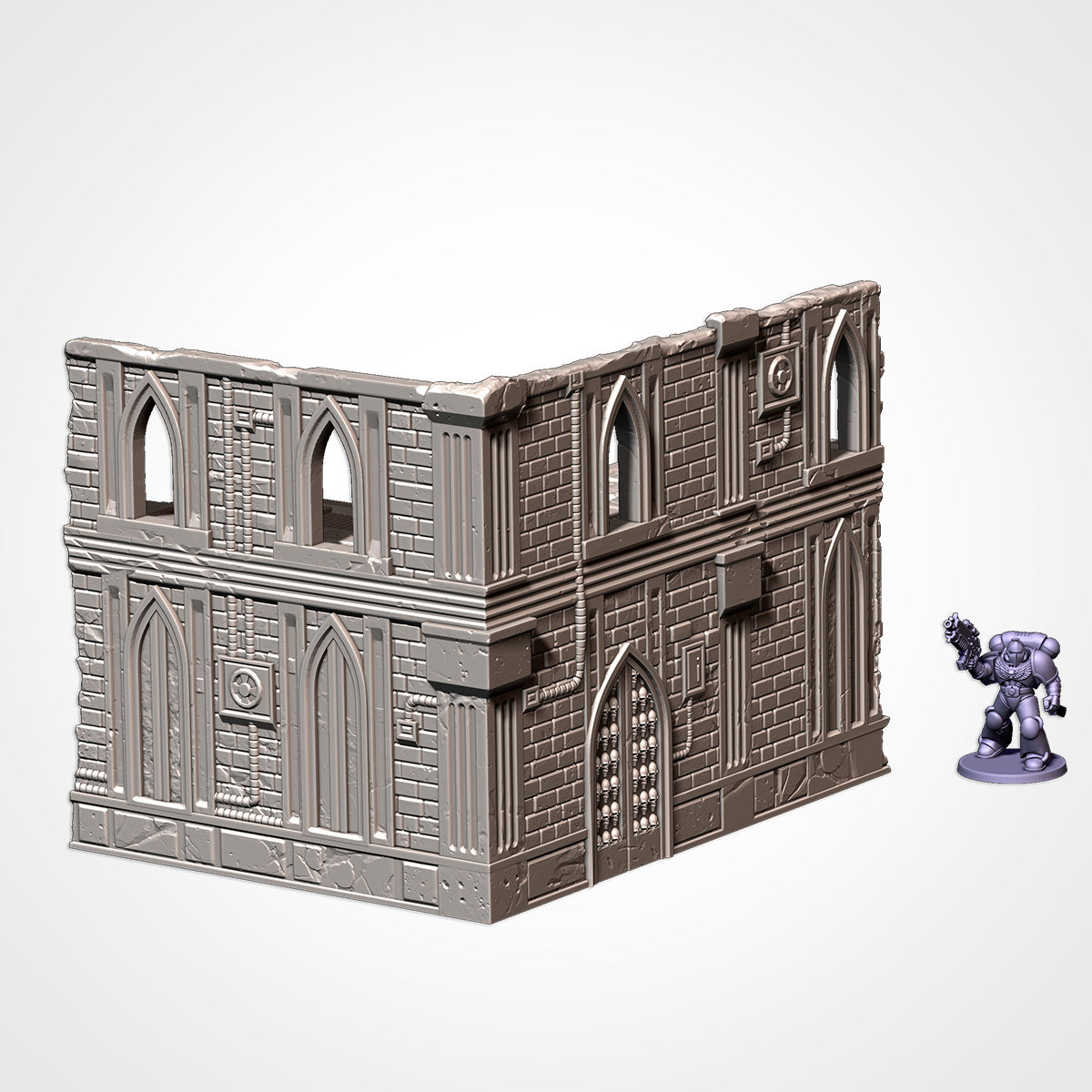UKTC-Compatible Ruins – Tournament-Ready Terrain for Grimdark Sci-Fi Wargames like Warhammer 40K Txarli Factory