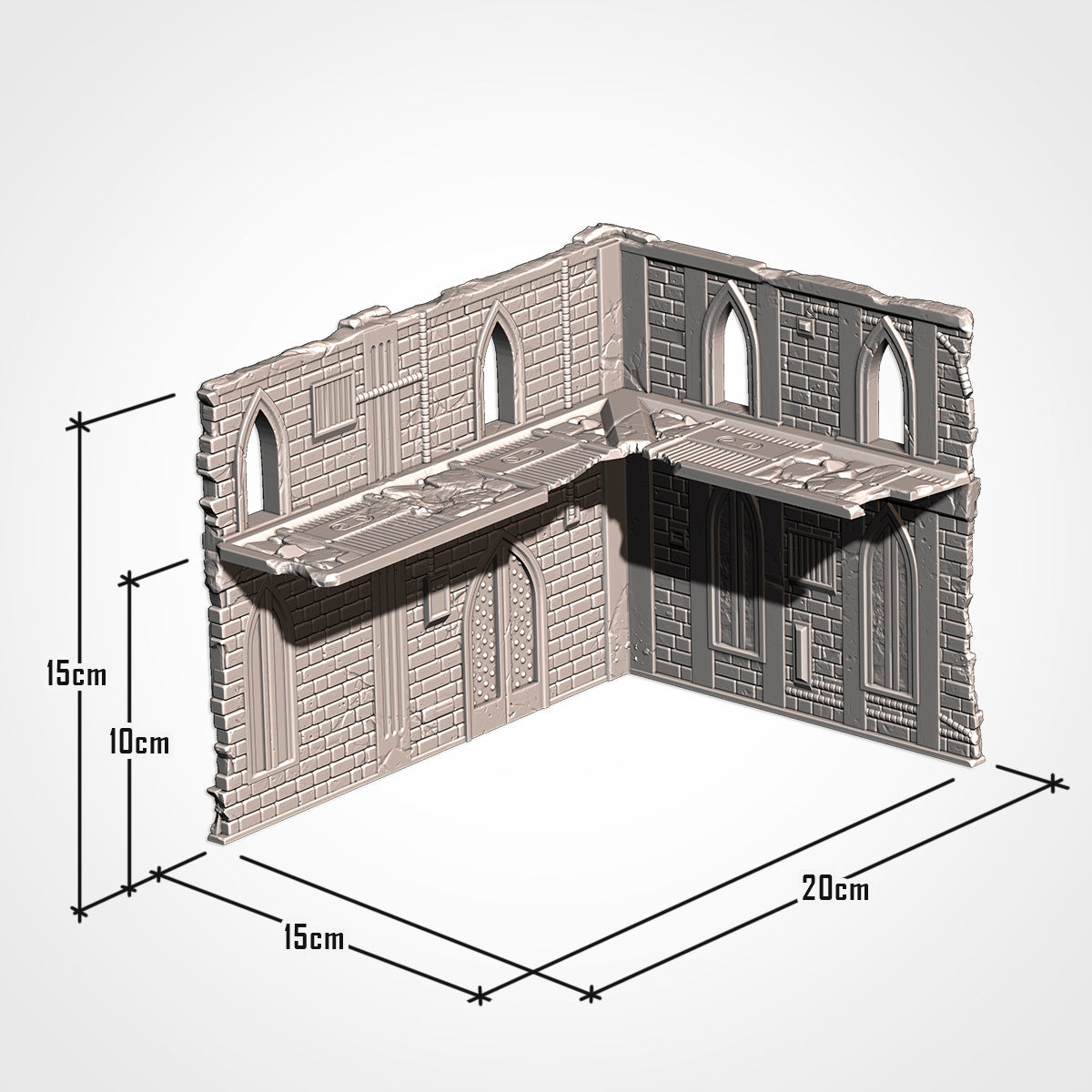 UKTC-Compatible Ruins – Tournament-Ready Terrain for Grimdark Sci-Fi Wargames like Warhammer 40K Txarli Factory