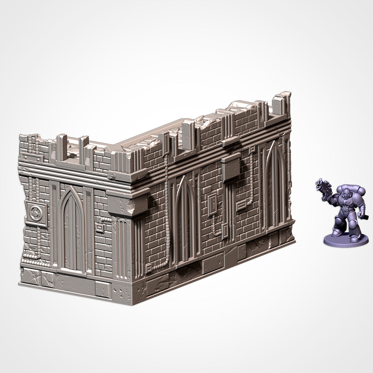 UKTC-Compatible Ruins – Tournament-Ready Terrain for Grimdark Sci-Fi Wargames like Warhammer 40K Txarli Factory