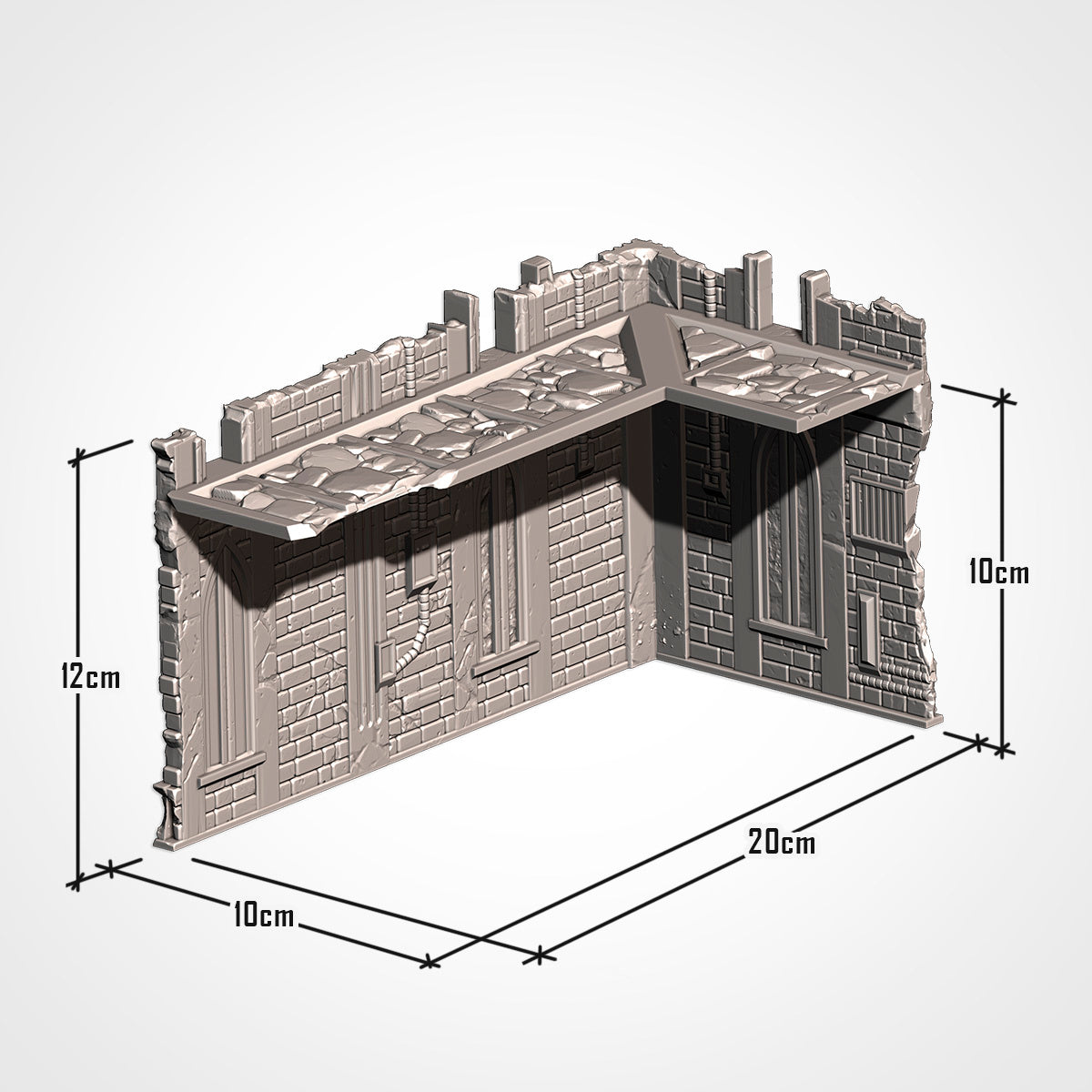 UKTC-Compatible Ruins – Tournament-Ready Terrain for Grimdark Sci-Fi Wargames like Warhammer 40K Txarli Factory