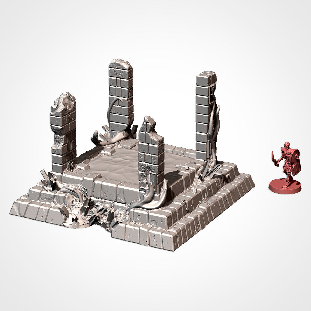 Aztec Ruins Terrain – Ancient Jungle Scenery for Fantasy Skirmish Games & Dungeons and Dragons Txarli Factory