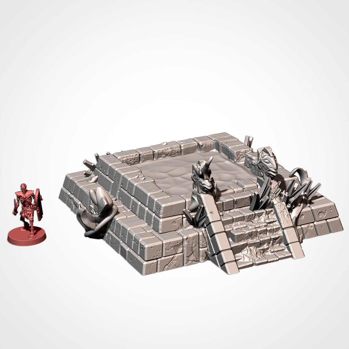 Aztec Ruins Terrain – Ancient Jungle Scenery for Fantasy Skirmish Games & Dungeons and Dragons Txarli Factory