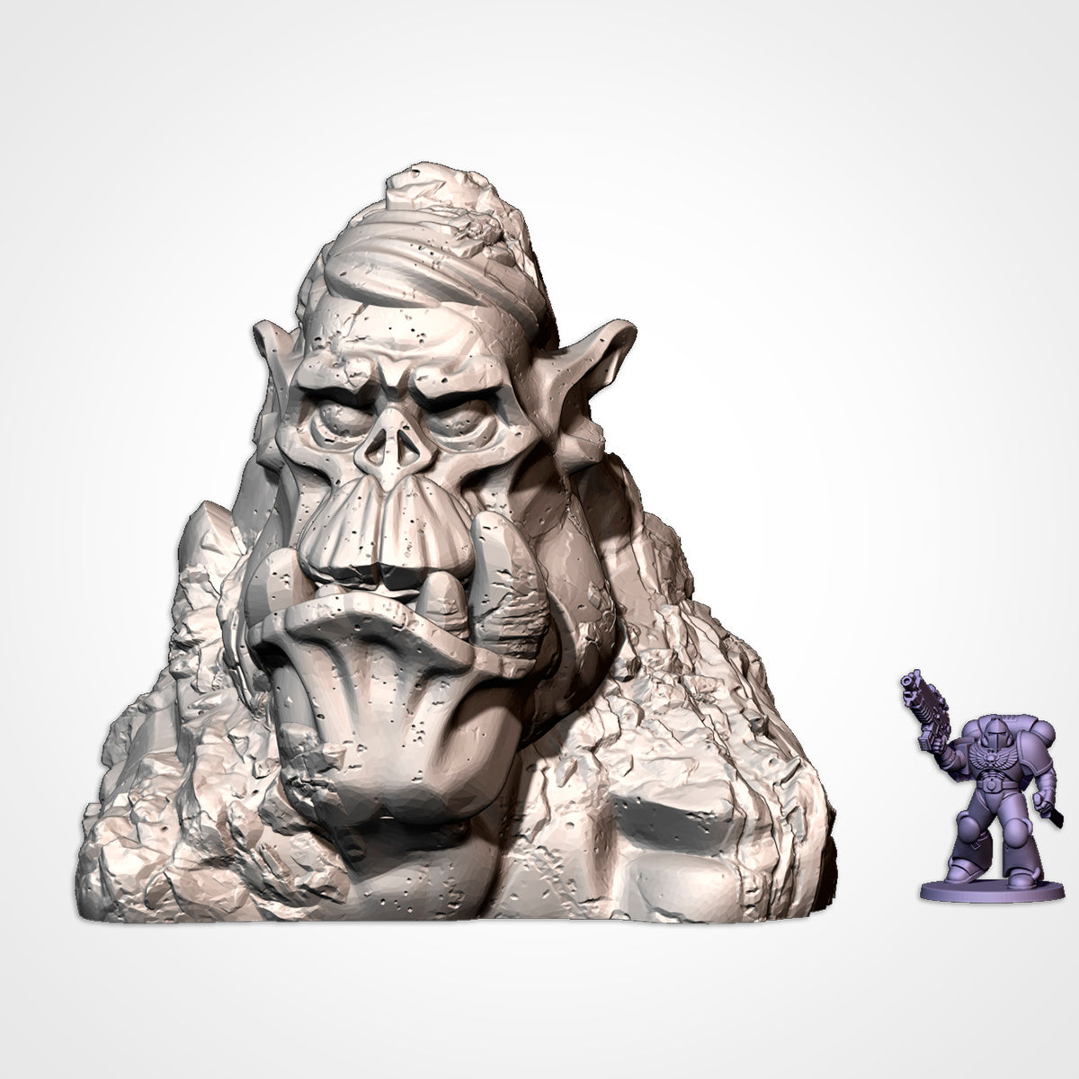 Ork Mountains Terrain – Grimdark, Fantasy Wargaming Scenery for Warhammer 40K, AoS & Tabletop Games Txarli Factory