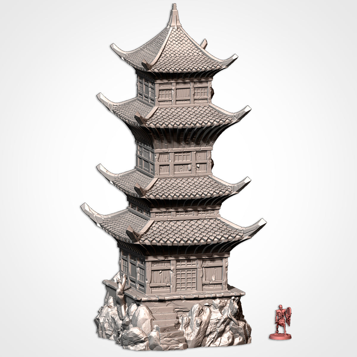 Oriental Building Terrain – Fantasy RPG Scenery for Dungeons & Dragons, Warhammer Tabletop Games Txarli Factory
