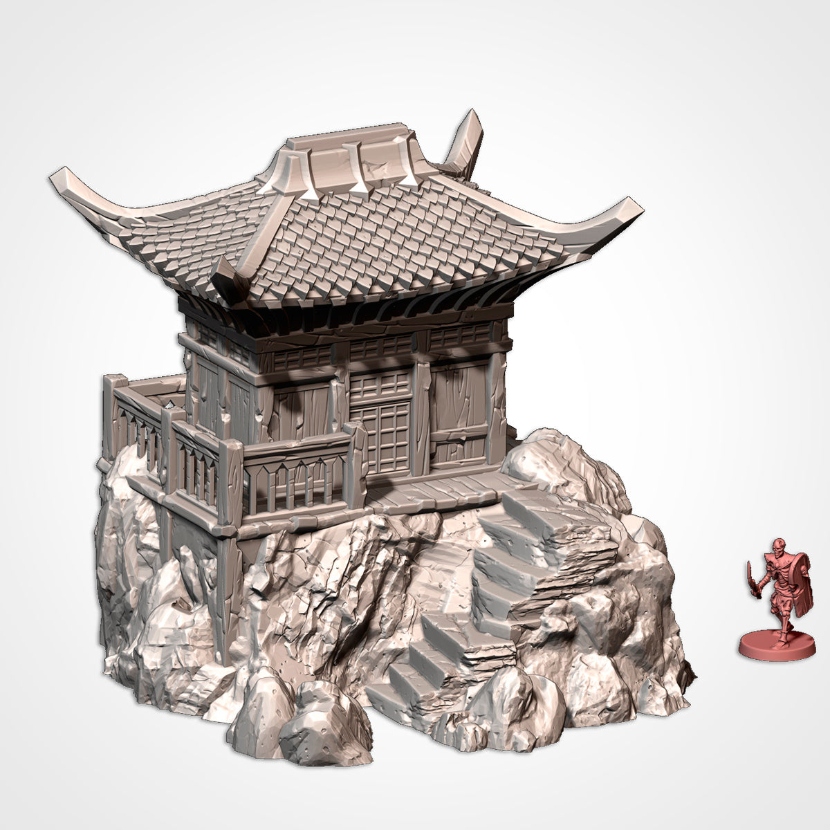 Oriental Building Terrain – Fantasy RPG Scenery for Dungeons & Dragons, Warhammer Tabletop Games Txarli Factory