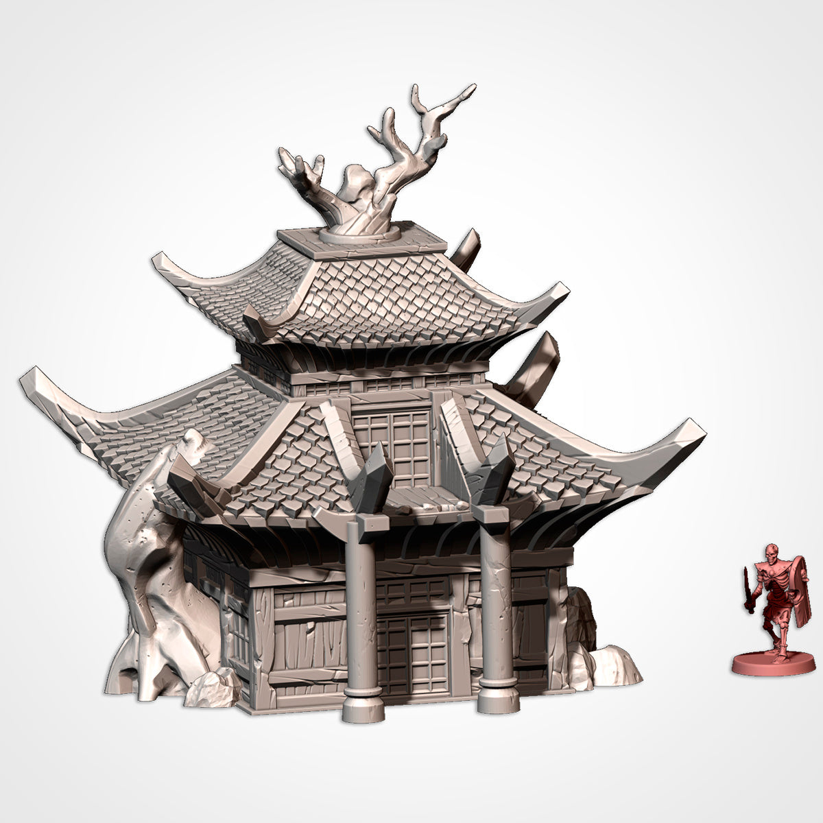 Oriental Building Terrain – Fantasy RPG Scenery for Dungeons & Dragons, Warhammer Tabletop Games Txarli Factory