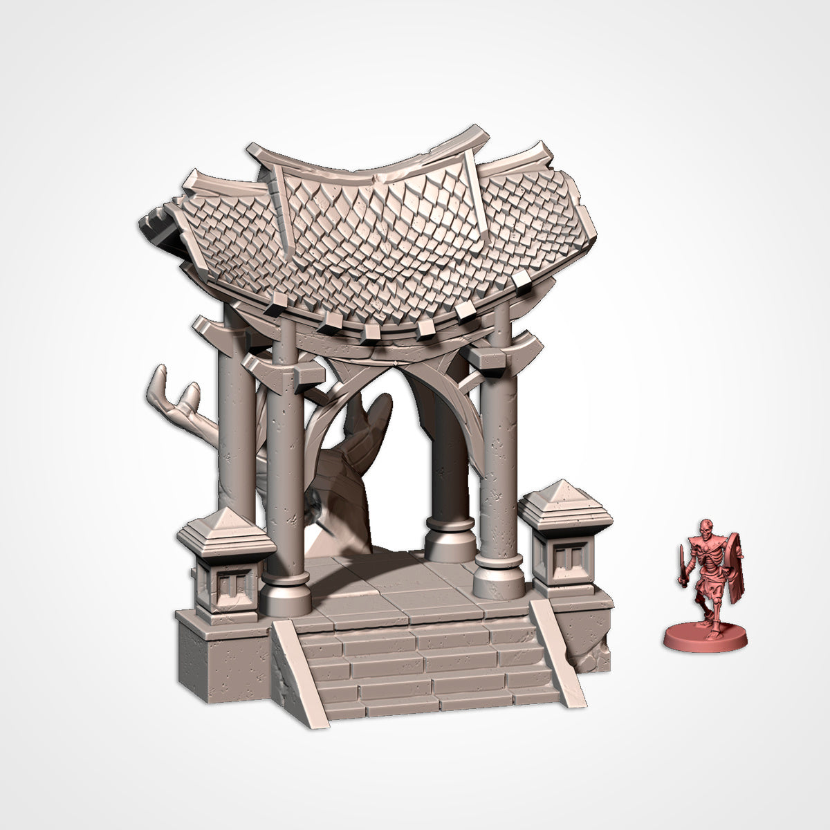 Oriental Building Terrain – Fantasy RPG Scenery for Dungeons & Dragons, Warhammer Tabletop Games Txarli Factory