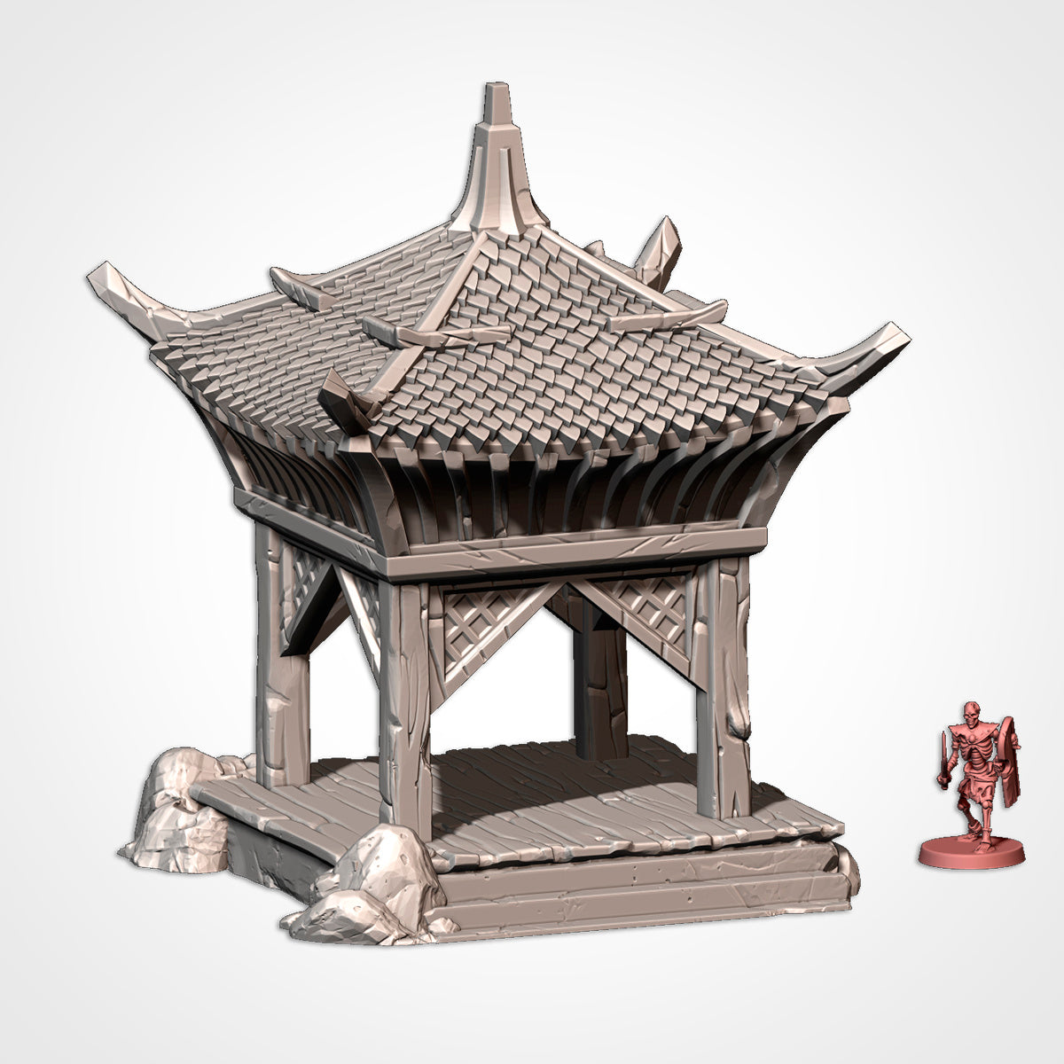 Oriental Building Terrain – Fantasy RPG Scenery for Dungeons & Dragons, Warhammer Tabletop Games Txarli Factory
