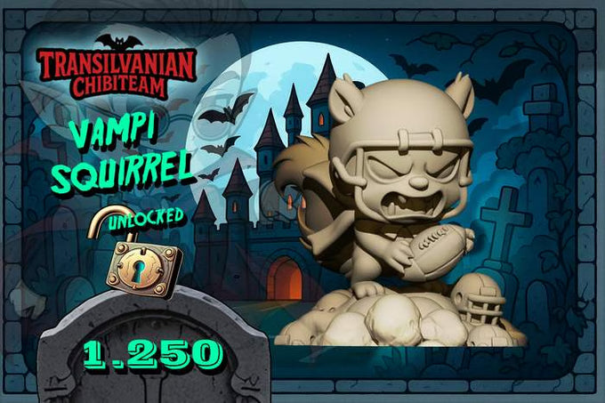 Transilvania Chibi Vampire – Fantasy Football Miniature game Team - Big Head Chibi