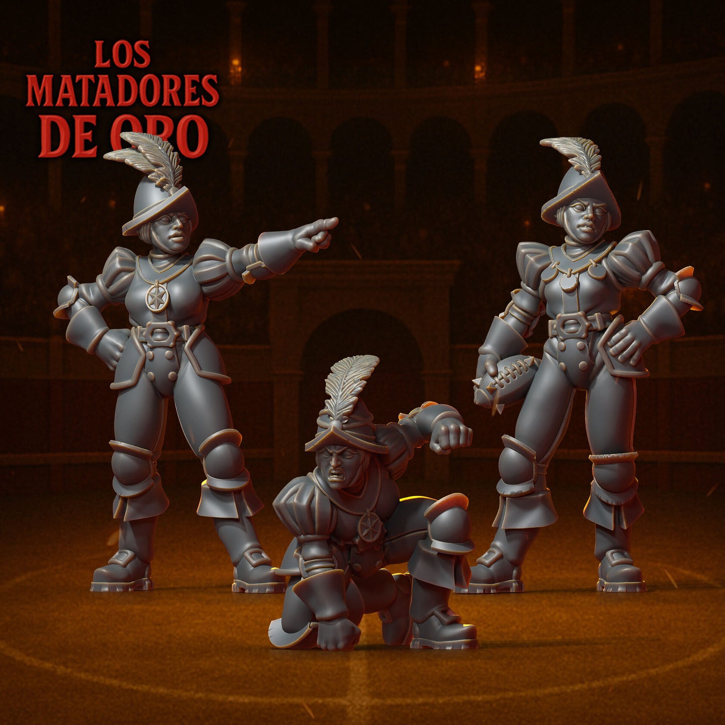 Los Matadores de Oro – Human – High Quality Miniatures for Fantasy Football Game – Punga Miniatures
