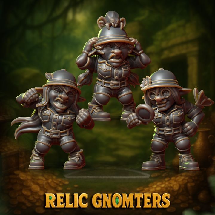 Relic Gnomters – Gnome – 21 High Quality Miniatures for Fantasy Football Game – Punga Miniatures