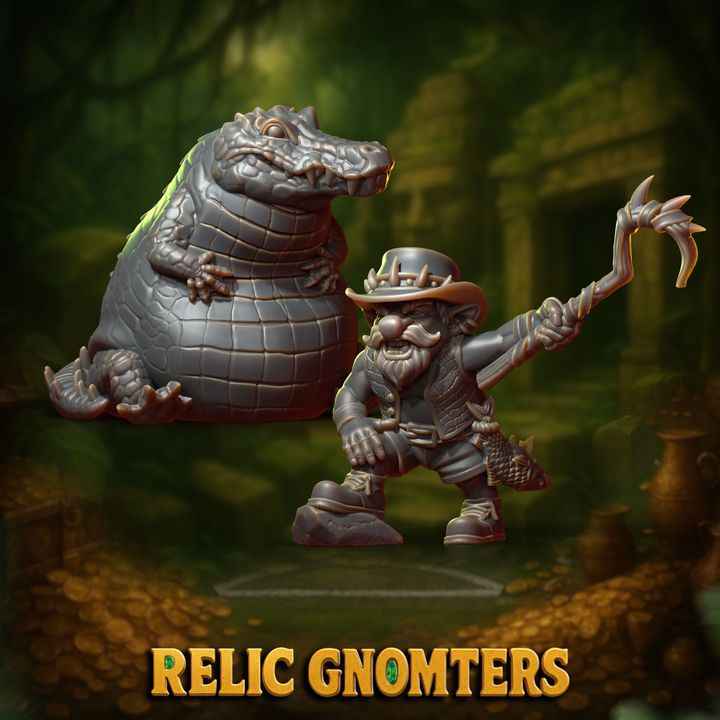 Relic Gnomters – Gnome – 21 High Quality Miniatures for Fantasy Football Game – Punga Miniatures