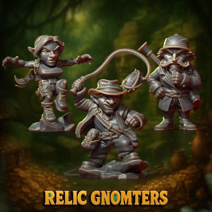 Relic Gnomters – Gnome – 21 High Quality Miniatures for Fantasy Football Game – Punga Miniatures