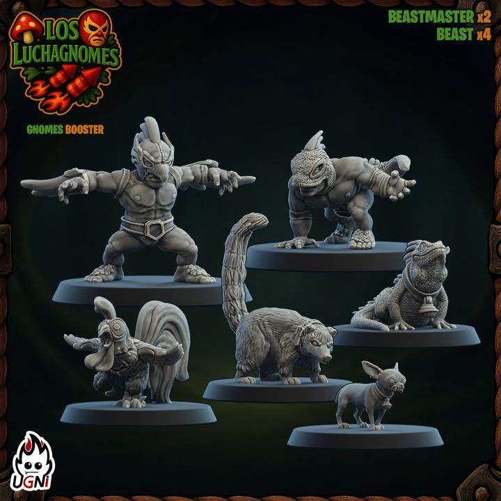 Los Lunchadores (Gnome Version) – Gnome – High Quality Miniatures for Fantasy Football Game – UGNI Miniatures