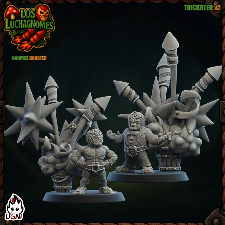 Los Lunchadores (Gnome Version) – Gnome – High Quality Miniatures for Fantasy Football Game – UGNI Miniatures