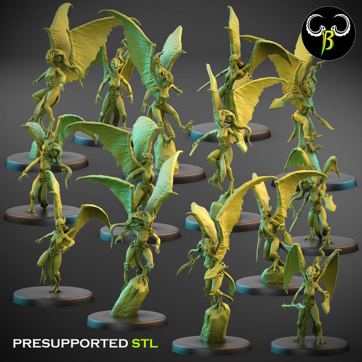 Dark Raptors Squad - ClayBeastCreation