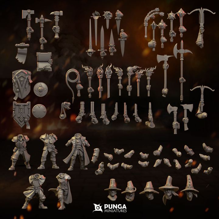 Witch Hunters Warband Punga Miniatures