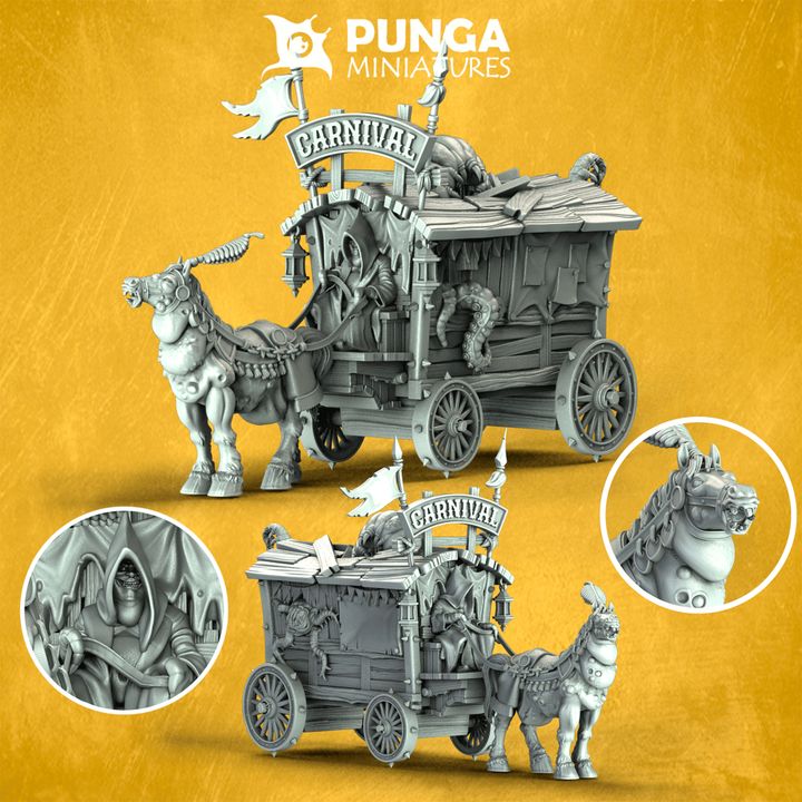 Carnival Plague Cart - Punga Miniatures