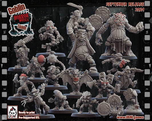 Cinematic Horror Movie Goblin Team Fantasy Football UGNI Miniatures - TheMajorLab